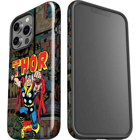 Marvel Classic Comics The Mighty Thor Vintage iPhone 15 Pro Impact Case